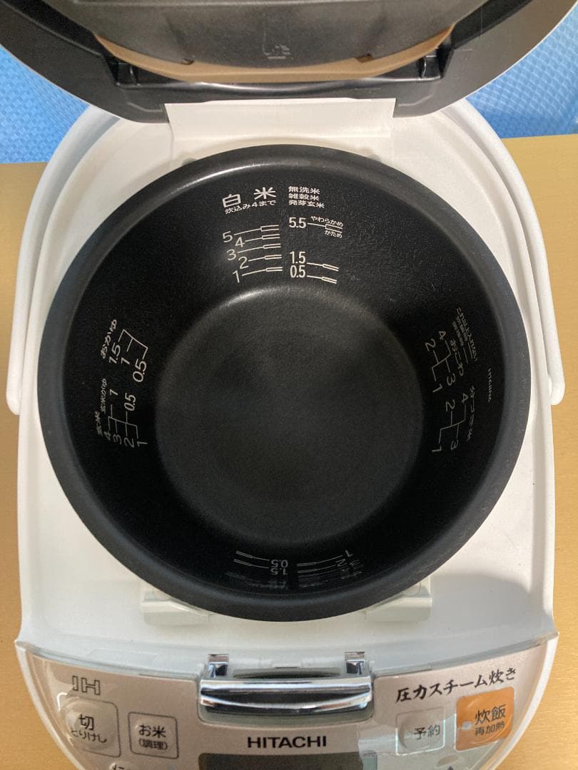 ★日立 圧力スチーム炊きIHジャー炊飯器5.5合炊きRZ-TS102M 19年製
