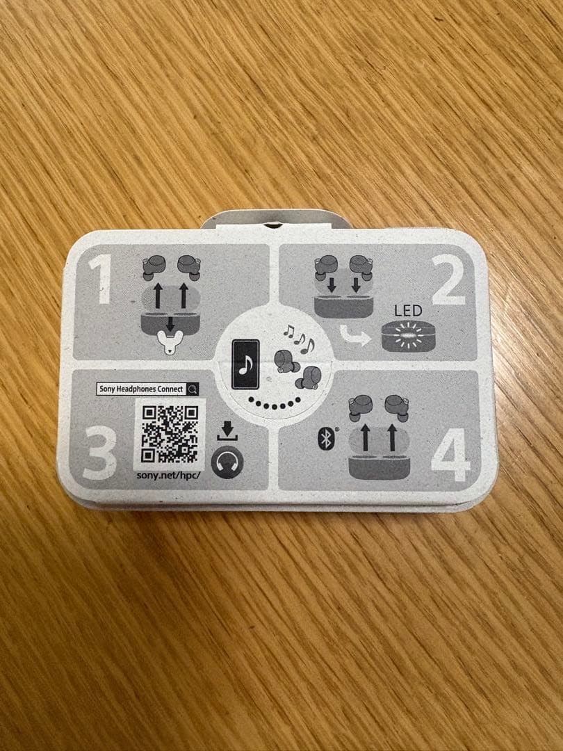 SONY ワイヤレスイヤホン ブラック 充電ケース付き