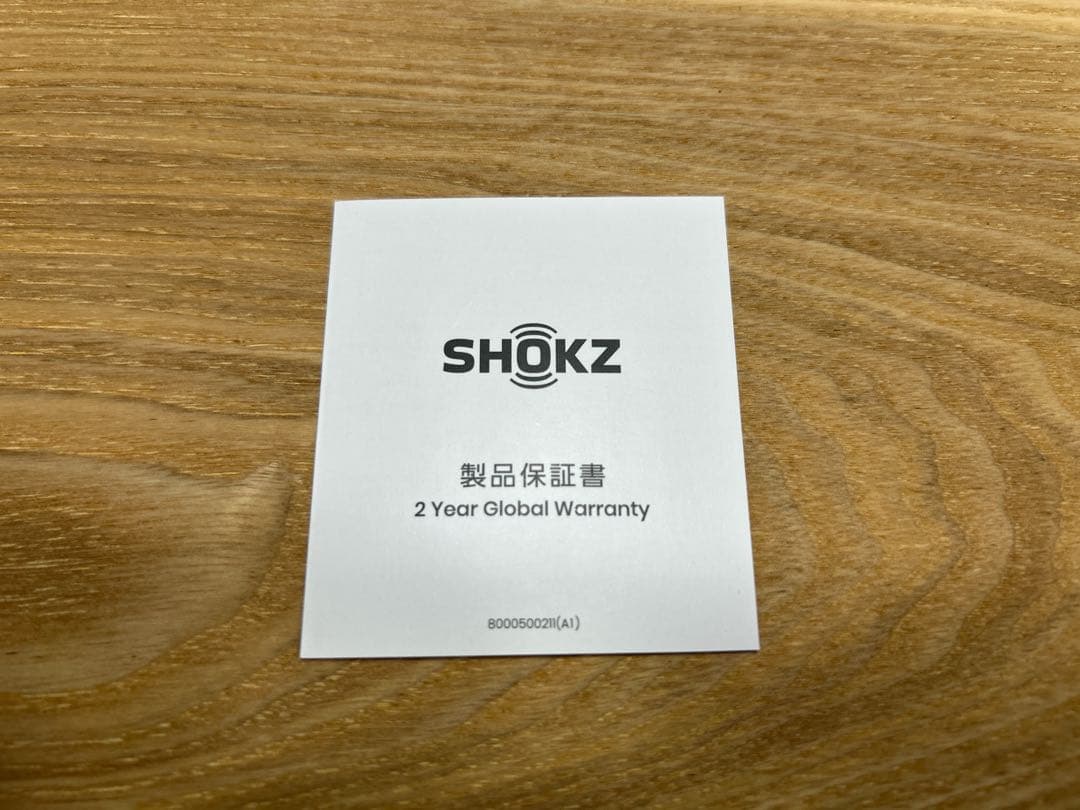 【美品】Shokz OPENFIT AIR ホワイト（保証書付）