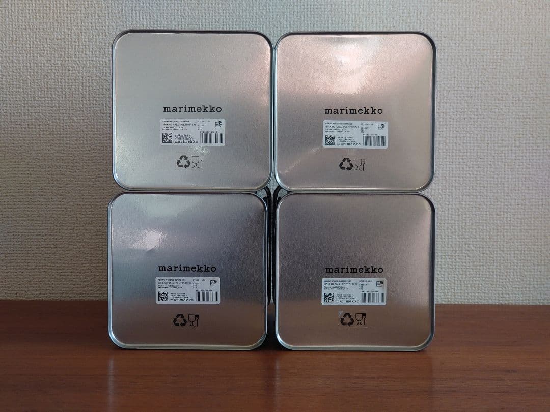 マリメッコ Tin Box 4個セット