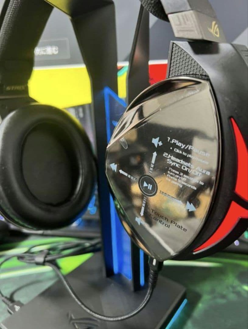 ASUS ヘッドセット ヘッドホンスタンド セット rog
