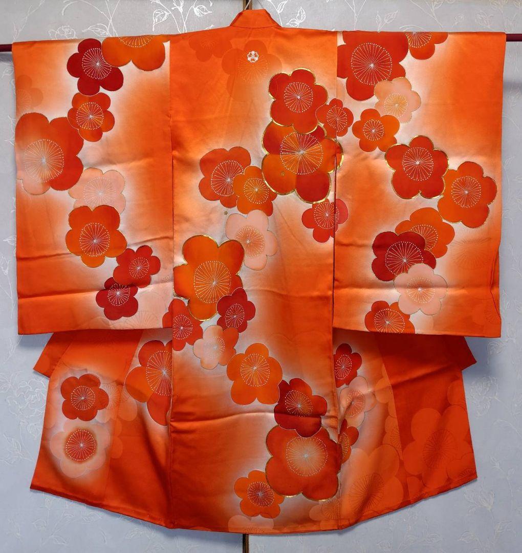 RK572子供着物3歳前後用非常に綺麗美品着丈97センチ裄丈46センチ