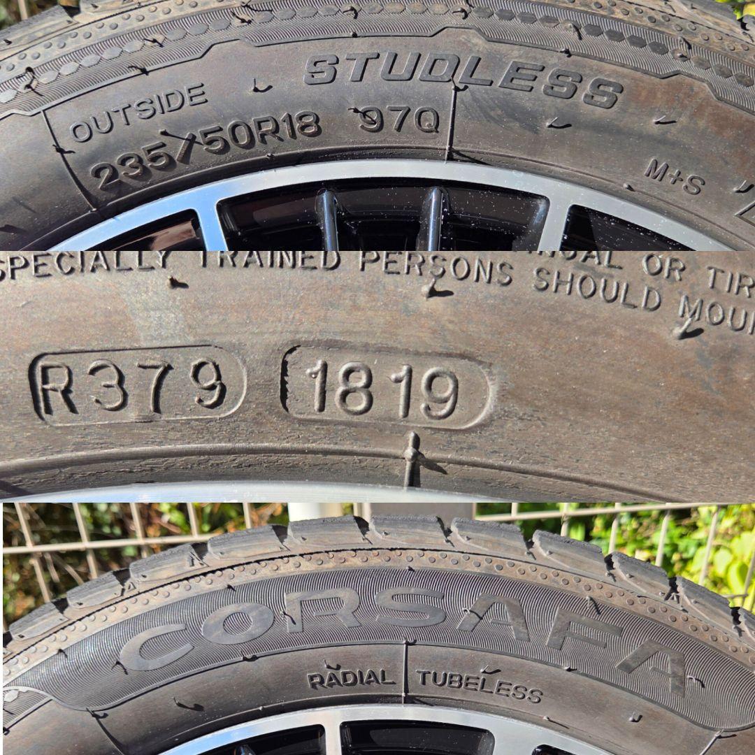 235/50/18　タイヤホイール 4本 114.3　スタッドレス付