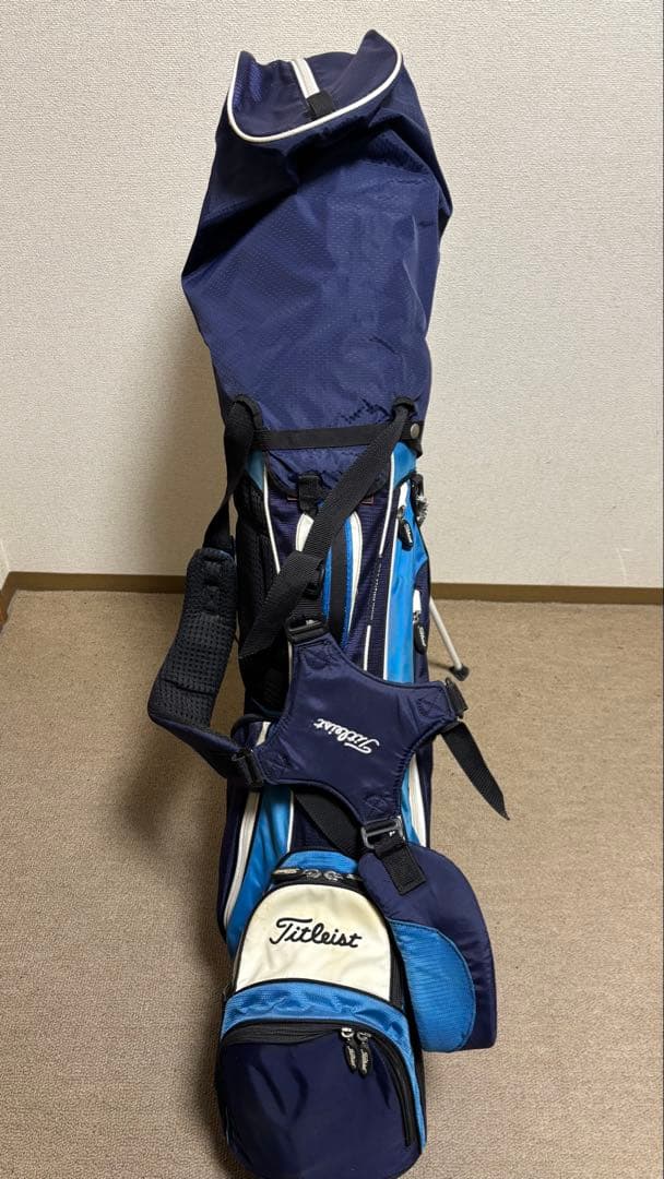 Titleist スタンド ダブルショルダーゴルフバッグ ネイビー/ブルー