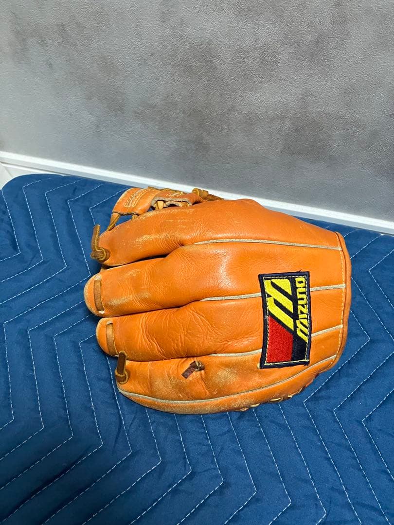 Mizuno Training 硬式グローブ オレンジ　ミズノ　赤カップ