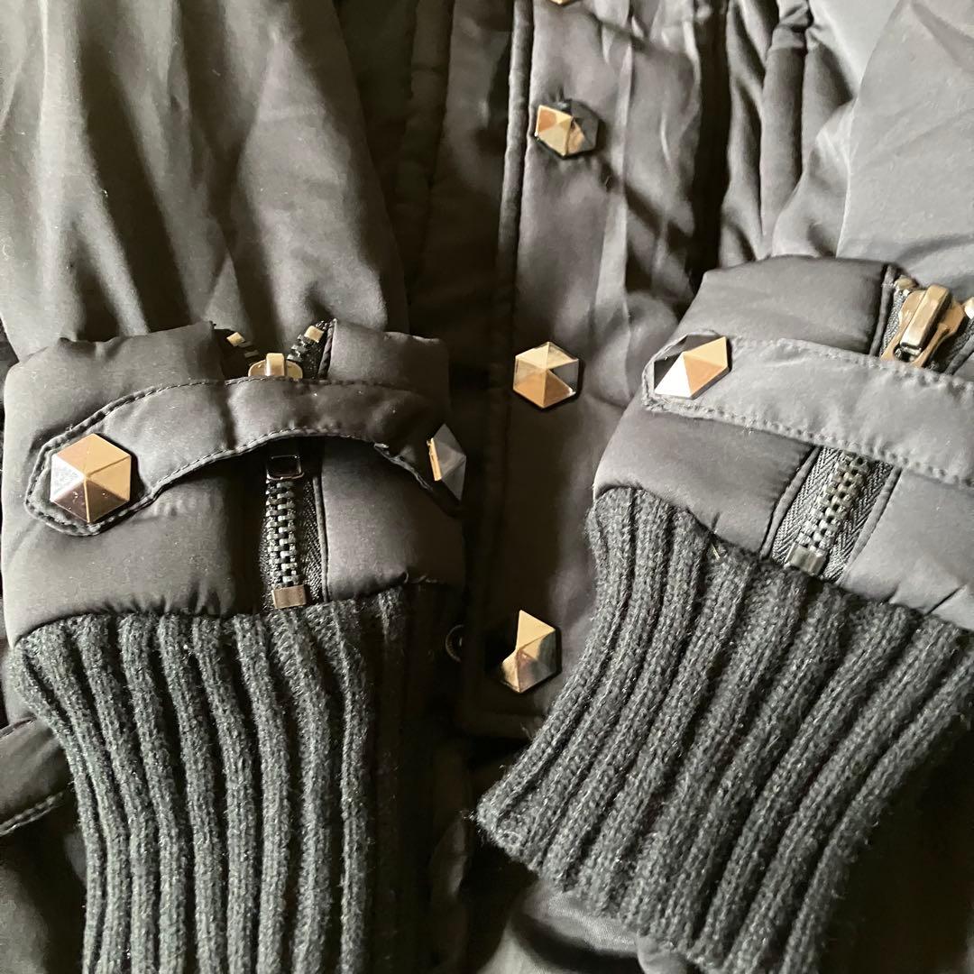 Y2K90s00sarchiveファーギミックモッズコート平成ギャルb-girl