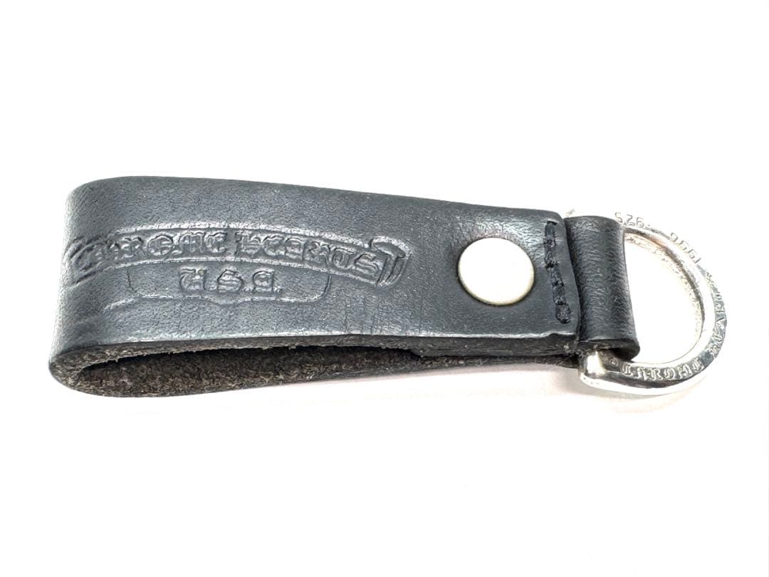 クロムハーツ Dリング ベルトループ クロスボール 925 シルバー レザー