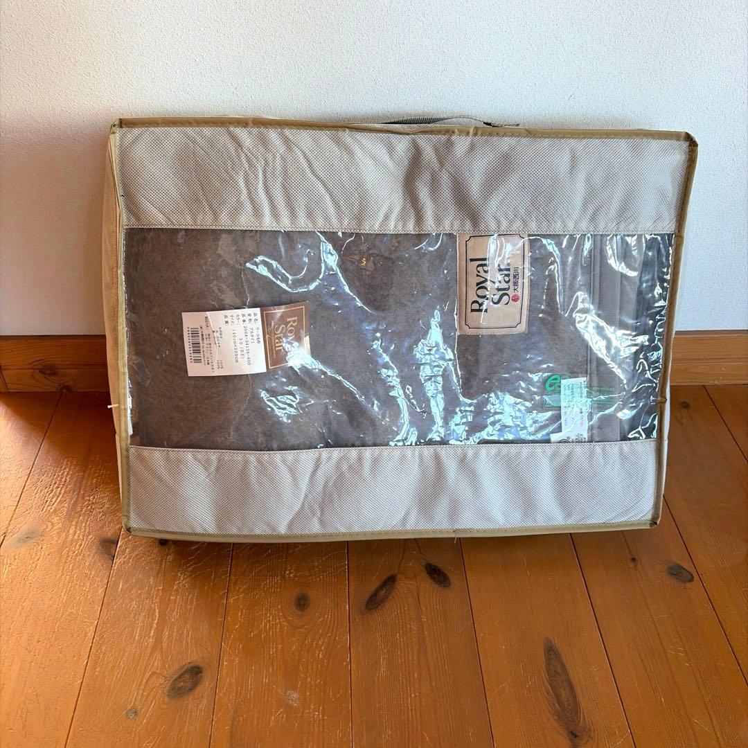 大阪西川 Star カシミヤ ウール ブラウン毛布