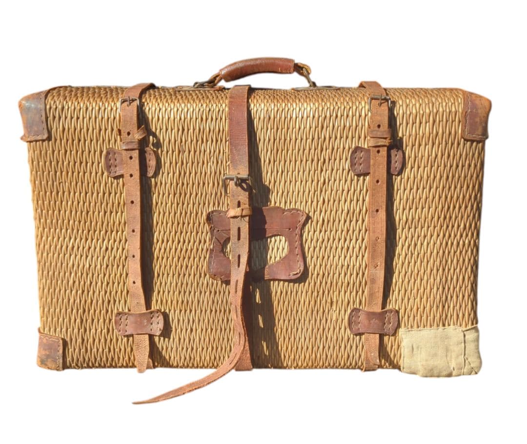 戦前 古民具 【 行李 柳行李トランク 鞄 】 明治 大正 昭和 レトロ