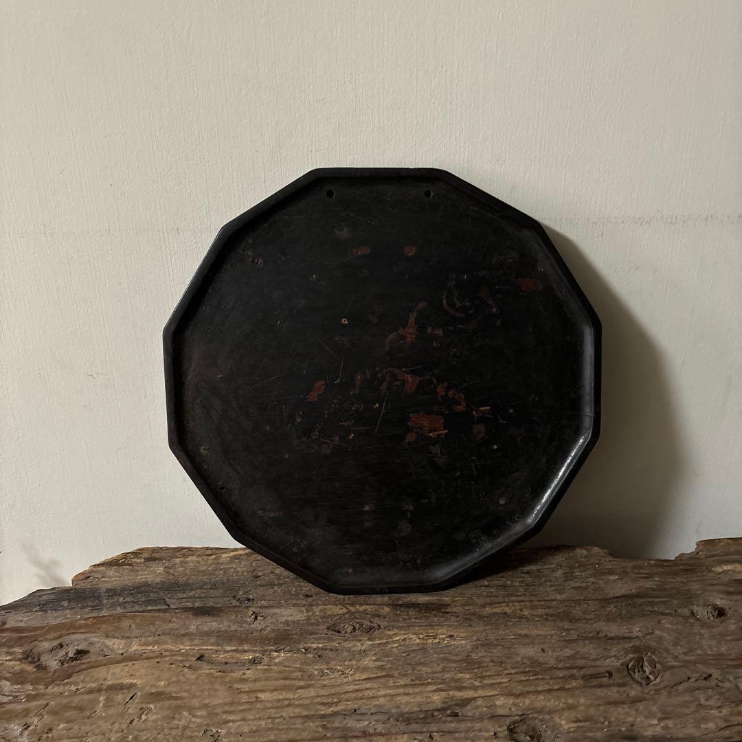 李朝　薬用　十二角膳天板　その61 古道具.韓国骨董. Antique.酒器盆