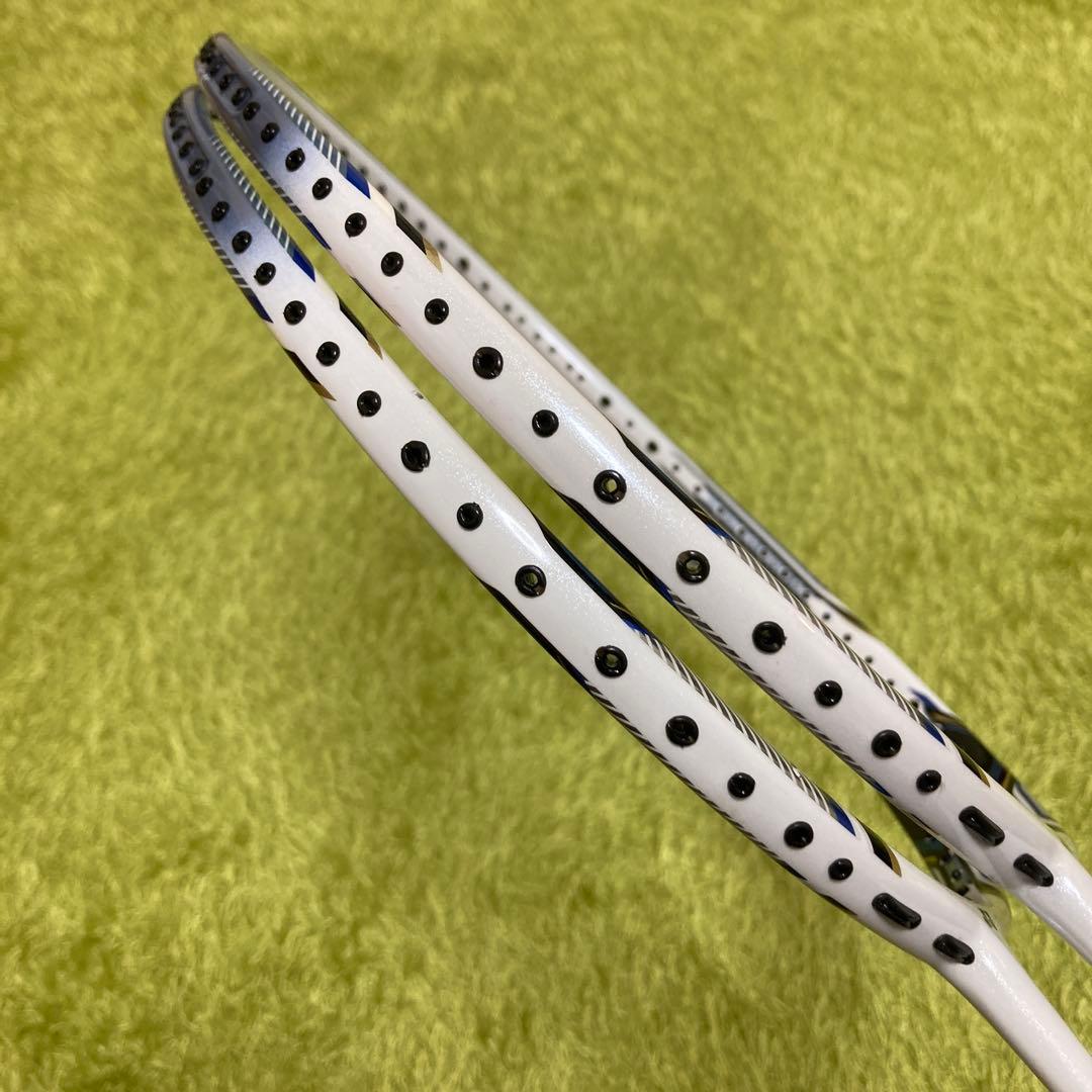 【良品】YONEX ナノレイ750 4U クリスタルブルー【2本まとめ売り】