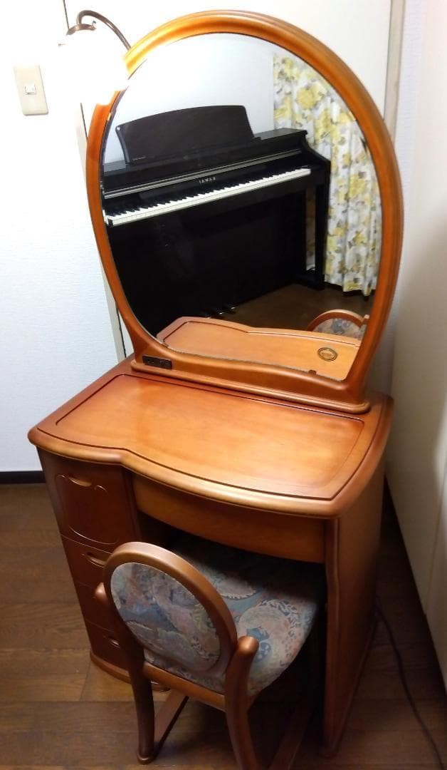 鏡台 ドレッサー ミエミラー セントラル硝子『椅子は別売り』共に美品