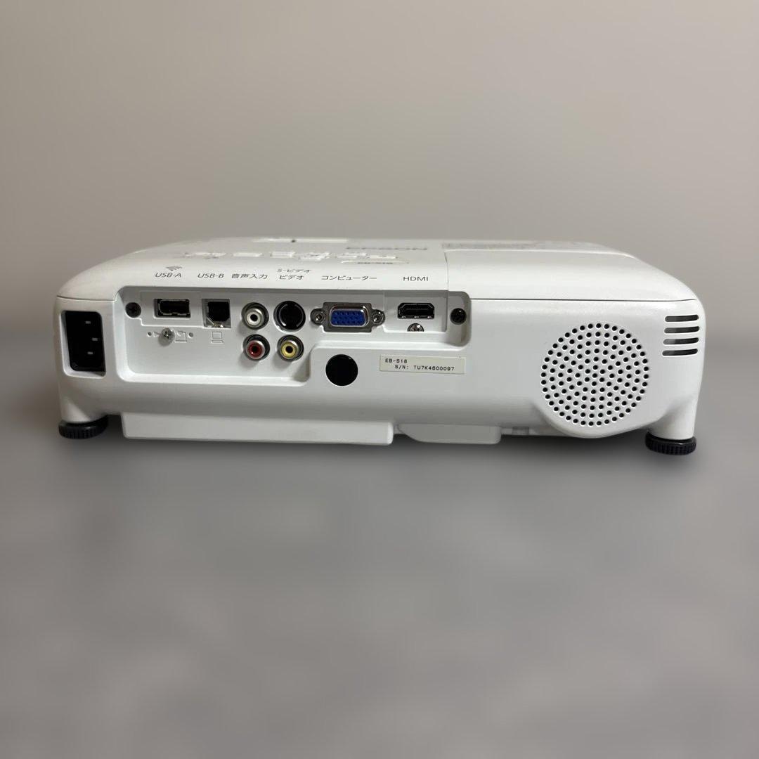 【中古美品】EPSON プロジェクター EB-S18 ランプ点灯26時間