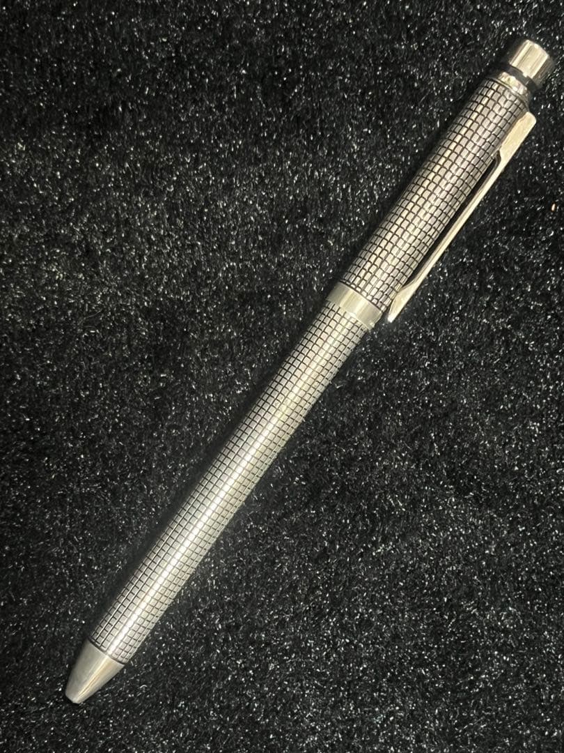 ZEBRA SHARBO ゼブラ シャーボ スターリングシルバー1 格子柄 美品