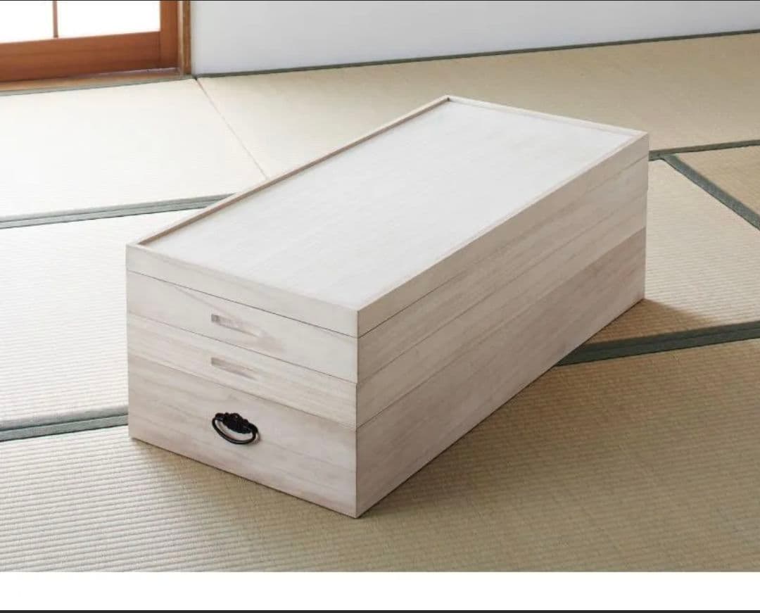 【桐箱３段】衣装ケース 桐箪笥 桐タンス【送料込み】