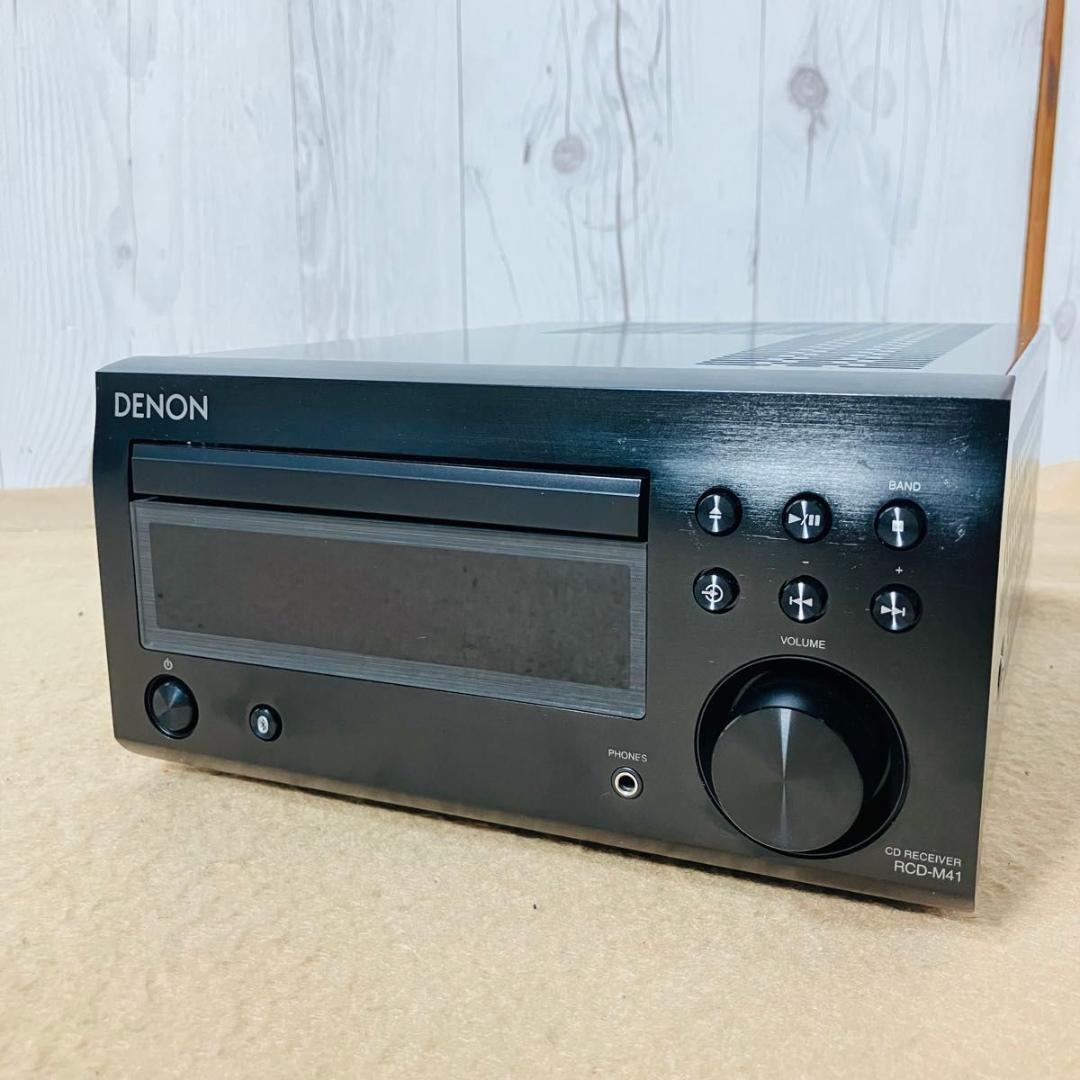 【美品】DENON CDレシーバー RCD-M41-K SC-M41 ブラック