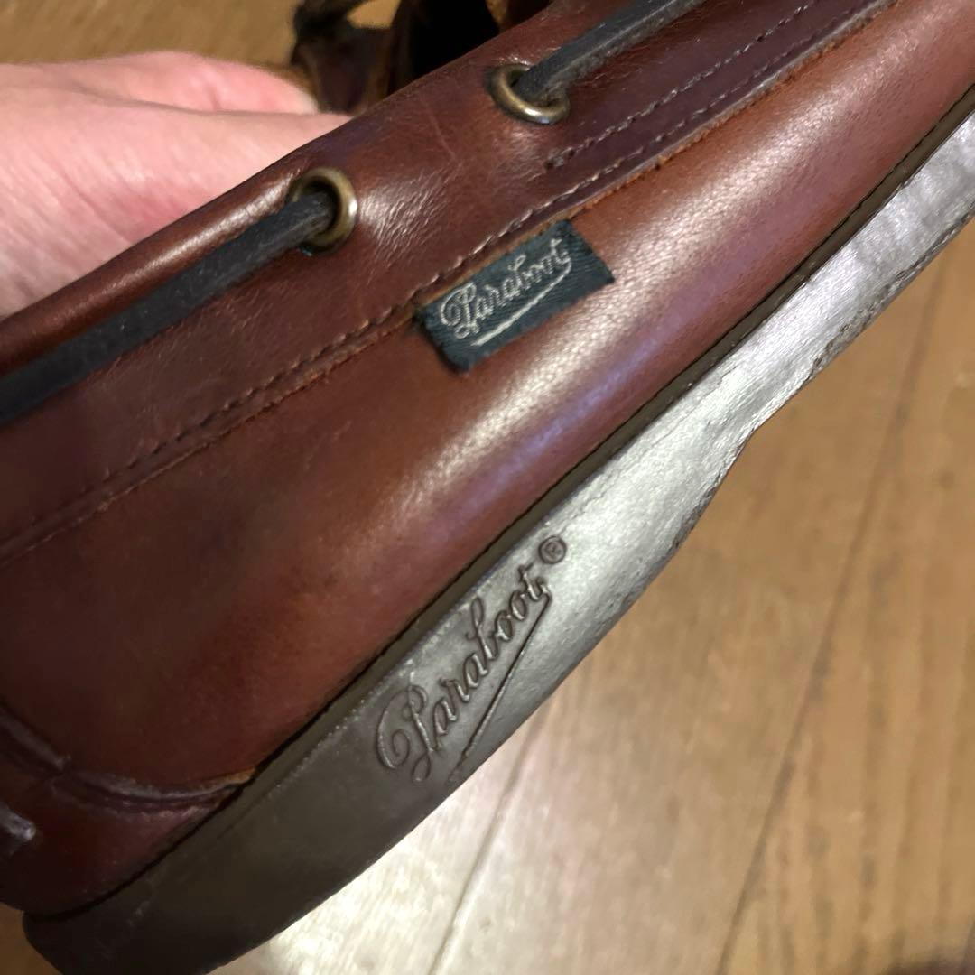 【美品】パラブーツ デッキシューズ『バース』サイズ8ブラウン