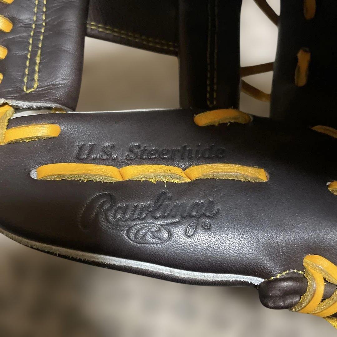 た*ら様 Rawlings HOH軟式グローブ ブラウン/イエロー