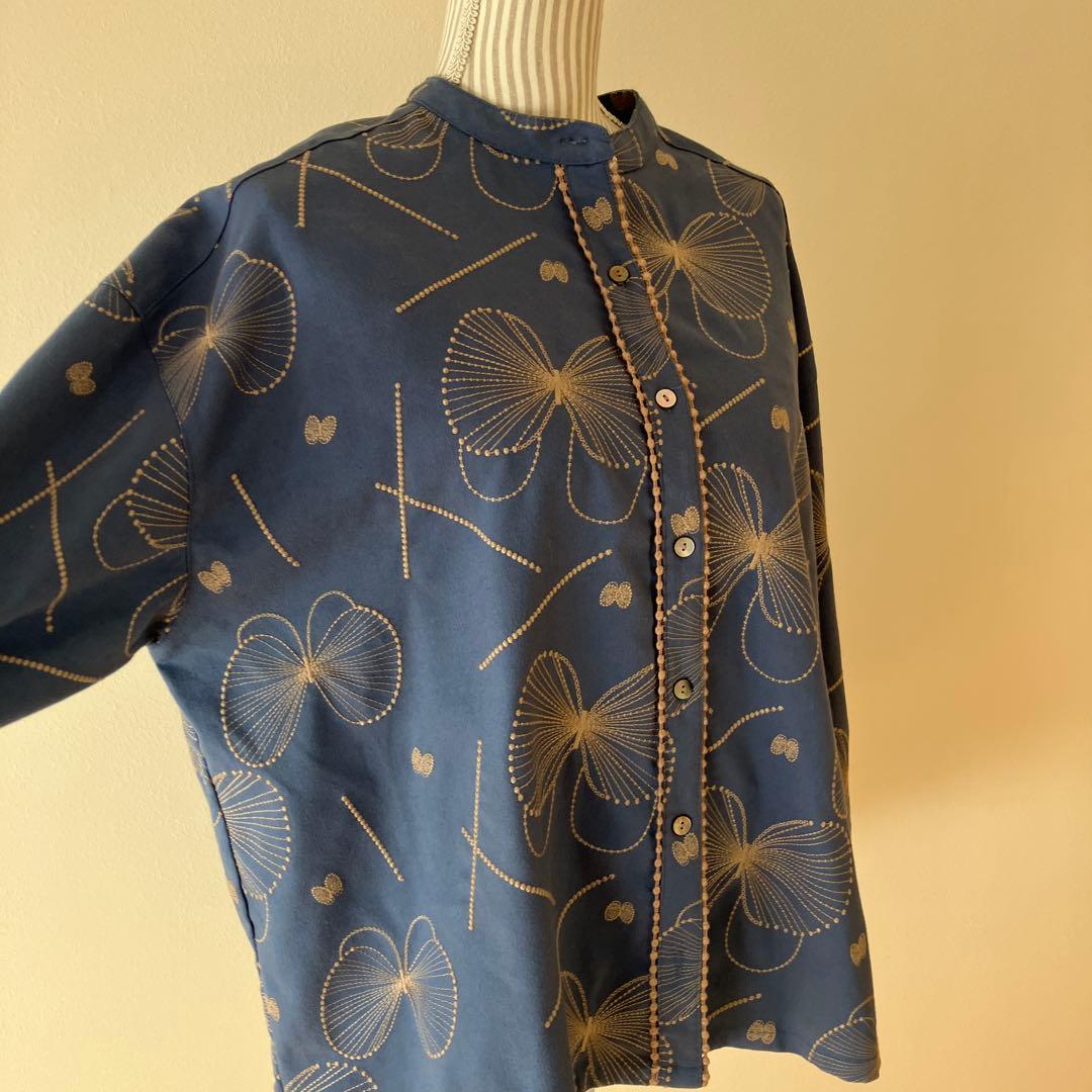 週末セール【マーブルシュッド】2024 EMB geme ちょうちょ刺繍　秋冬