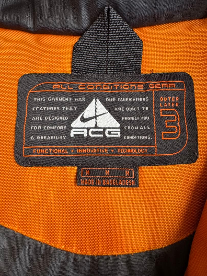 NIKE ACG nylon jacket 90s〜00s オレンジ×ネイビー