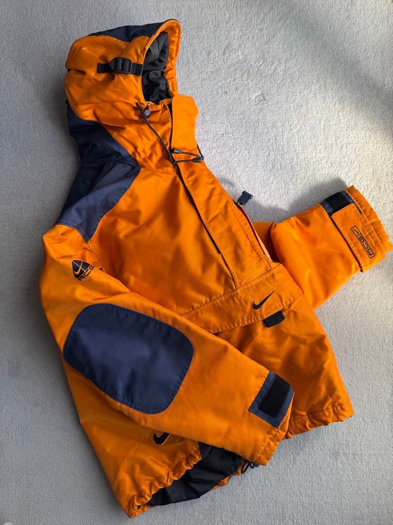 NIKE ACG nylon jacket 90s〜00s オレンジ×ネイビー