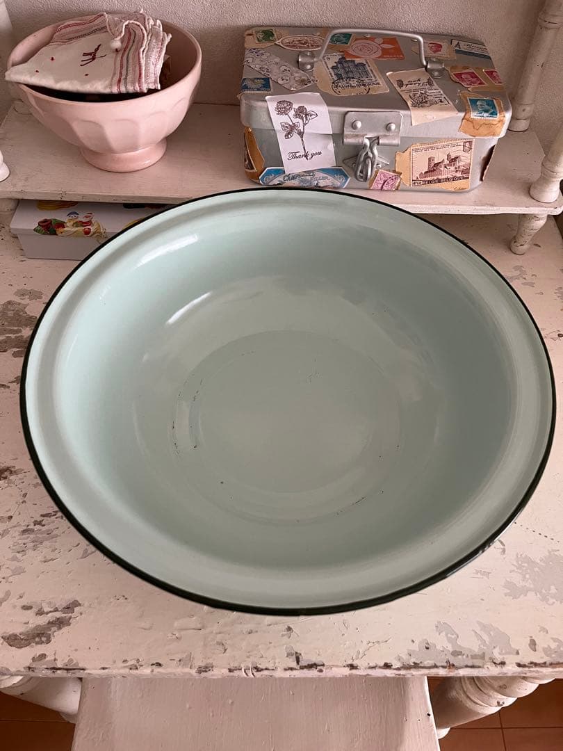 アンティーク　ホーローベイスン