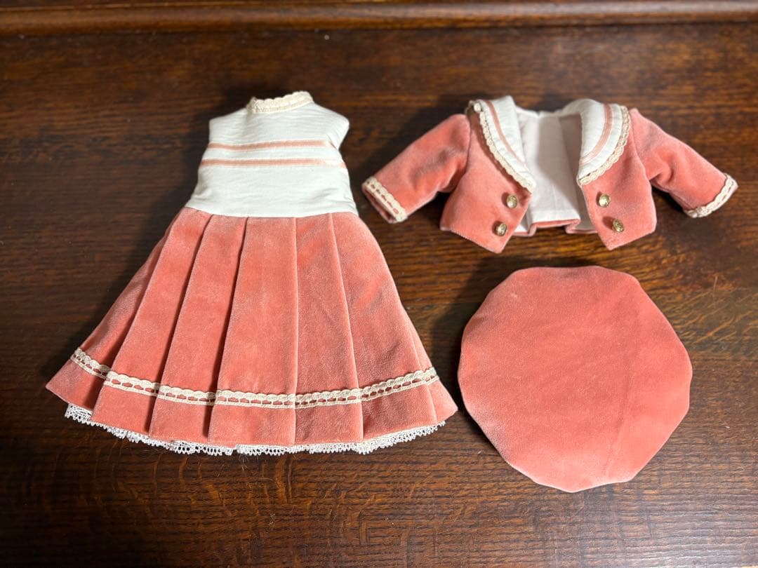 アンティークドール ビスクドール ドレス ジャケット レース セーラーカラー