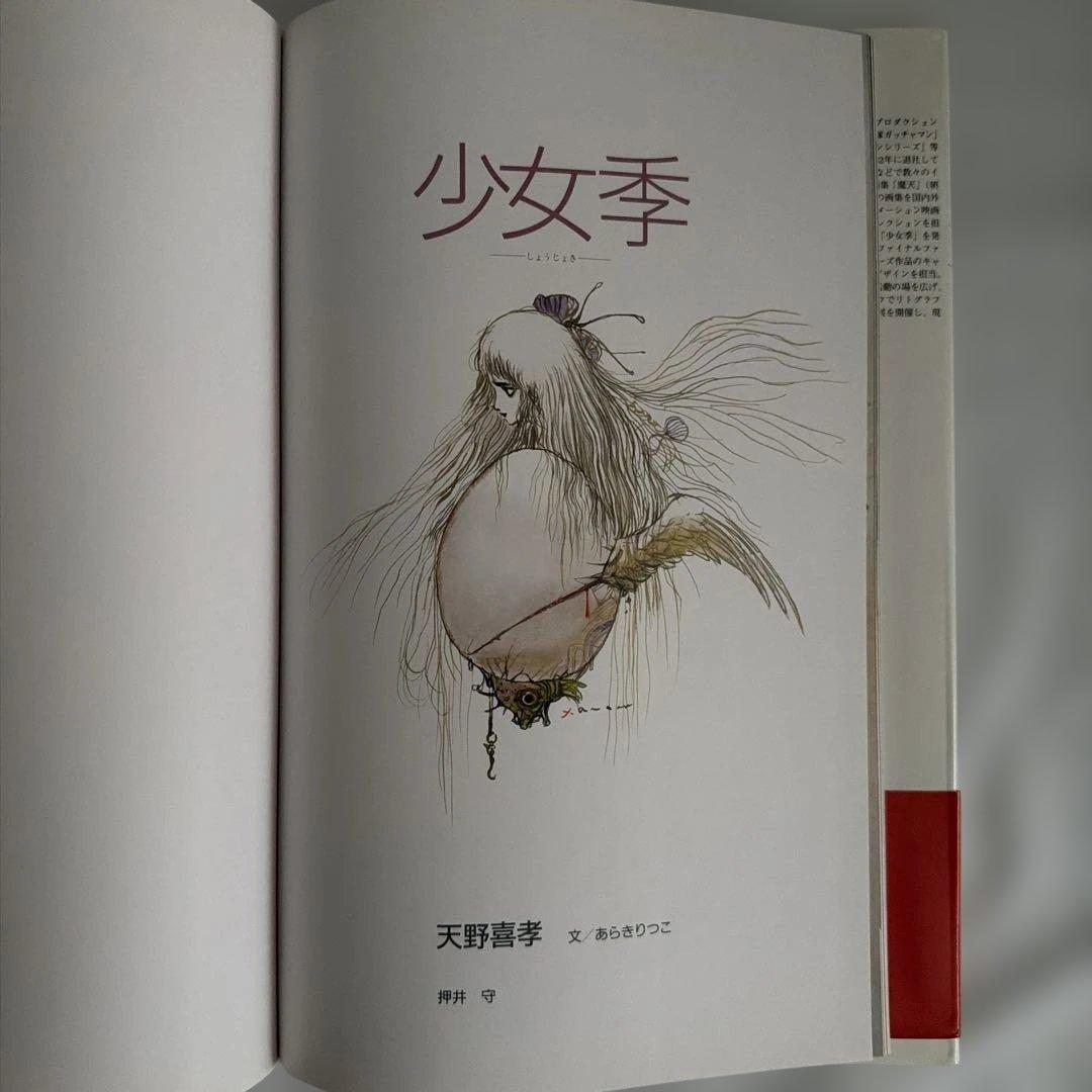 〔初版帯付き〕新装版　天使のたまご　少女季 天野喜孝　文/あらきりつこ　押井守