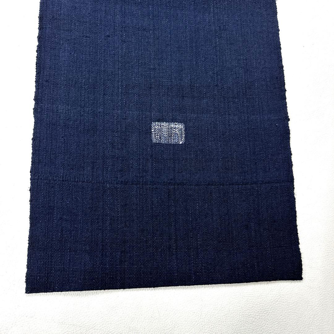 専用帯5090 ●渡文織物謹製 高級 正絹 落款 真綿紬 松葉仕立て名古屋帯無地