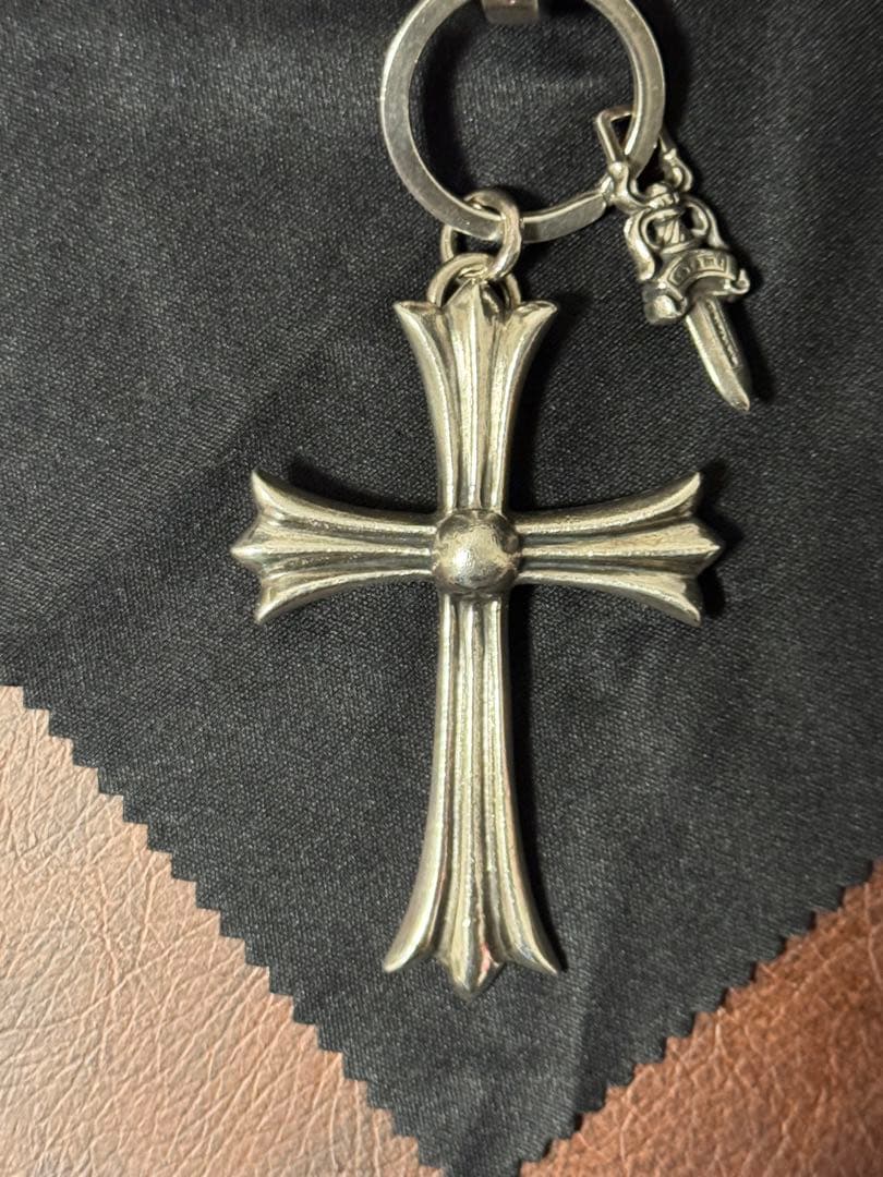 確実正規品　クロムハーツ　クイッククリップ　ラージクロスキーリング