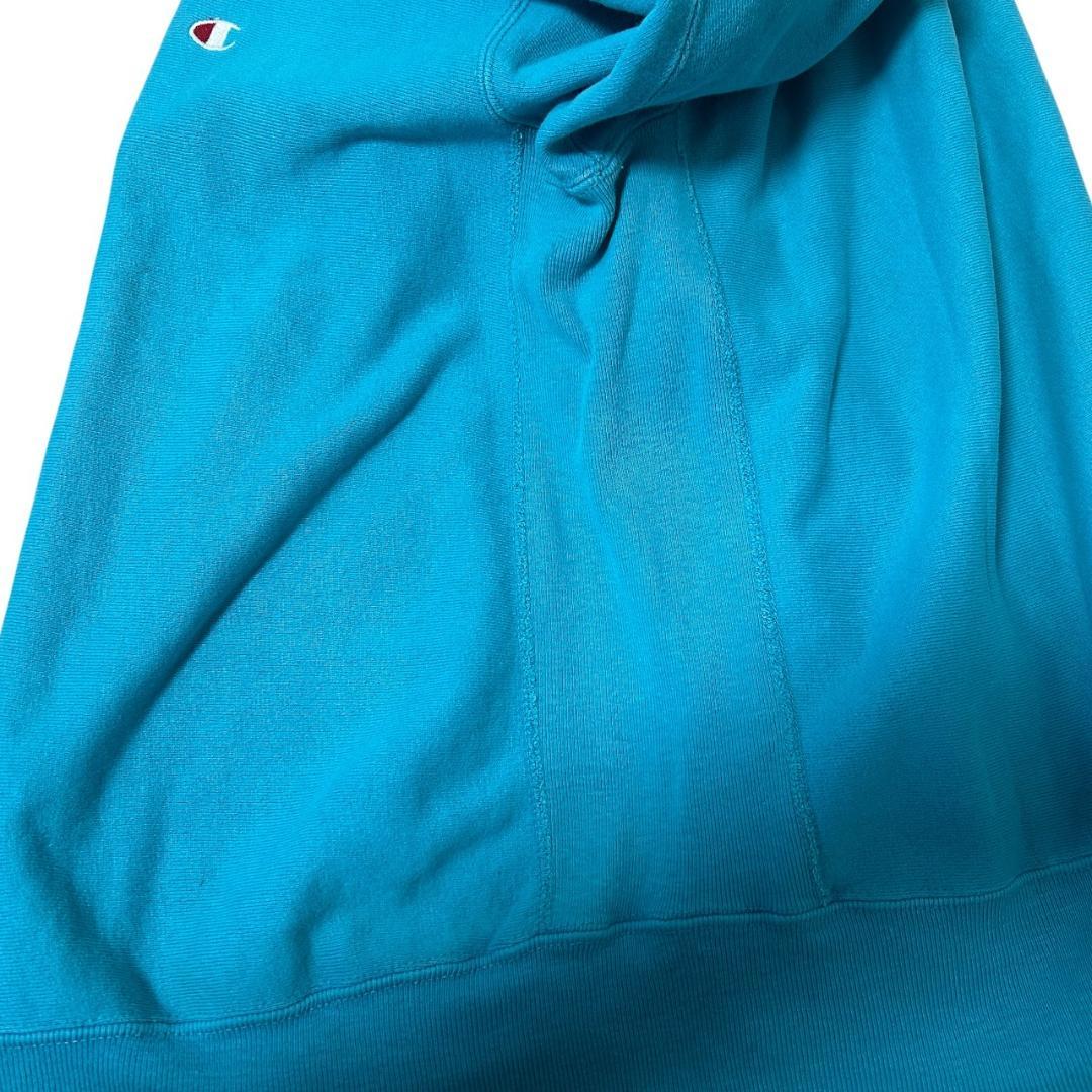90'sチャンピオンReverse Weaveリバースウィーブ/ターコイズ/XL
