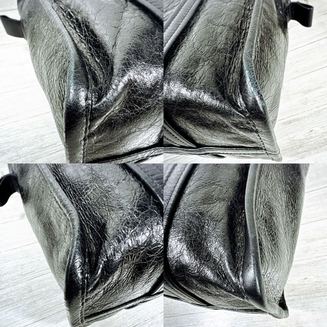 BALENCIAGA トート ショルダー 2way バザールショッパー 黒 S