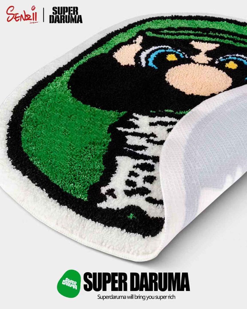 スーパー・ダルマ　達磨　超開運　リッチ　ラグマット　カーペット　インテリア　雑貨