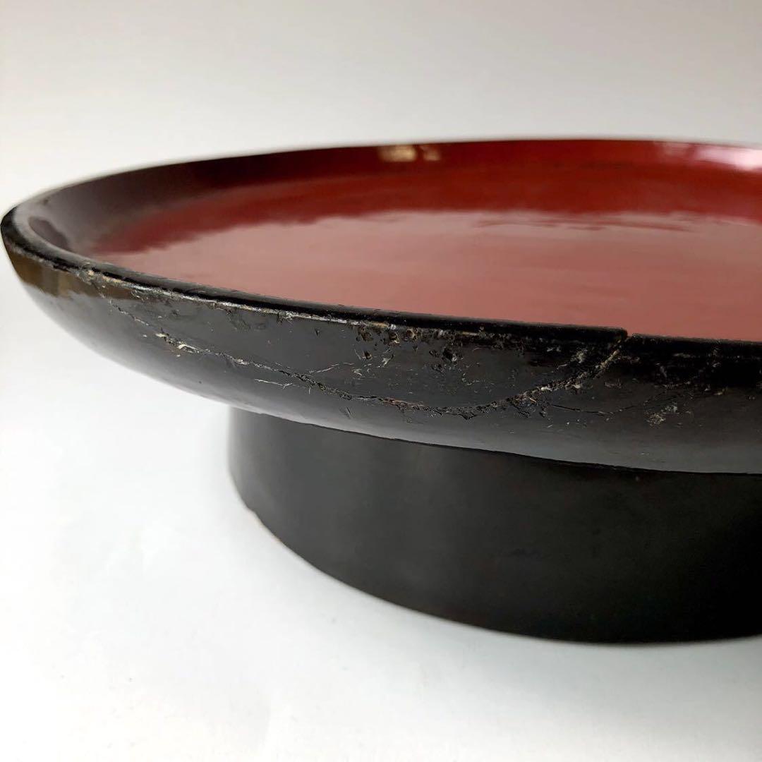 『根来 高足盆』17世紀ごろ　江戸初期　膳