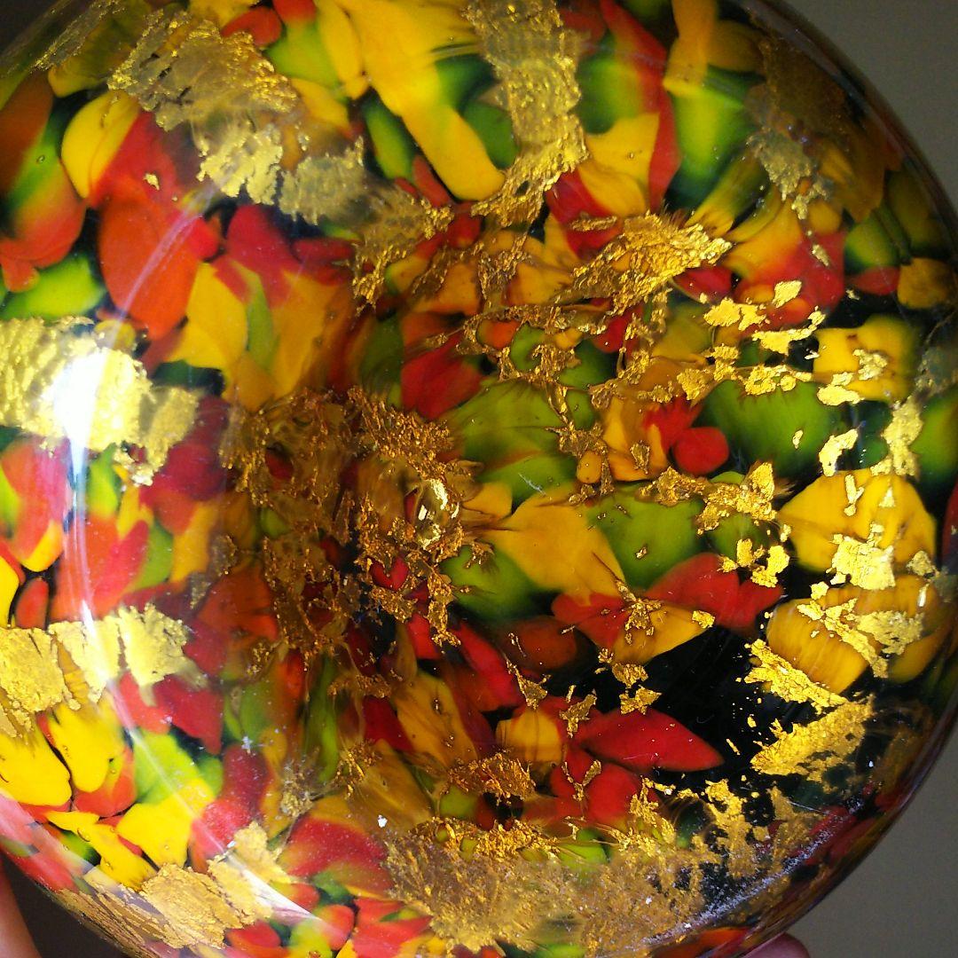 ガラス   花瓶    大きな花瓶   昭和レトロ