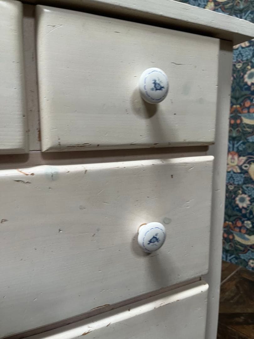 ビンテージ チェスト 白家具 北欧 インテリア 昭和レトロ 当時物 アンティーク