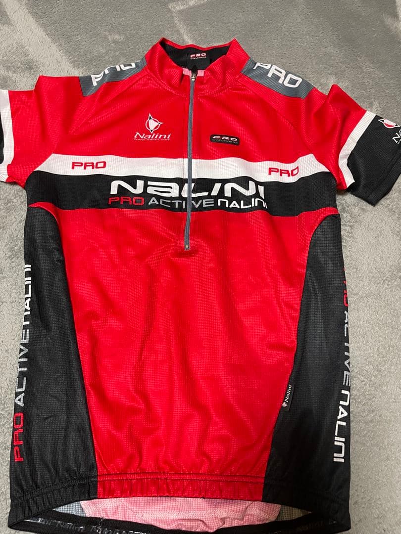 NALINI 半袖サイクルジャージ レッド/ブラック