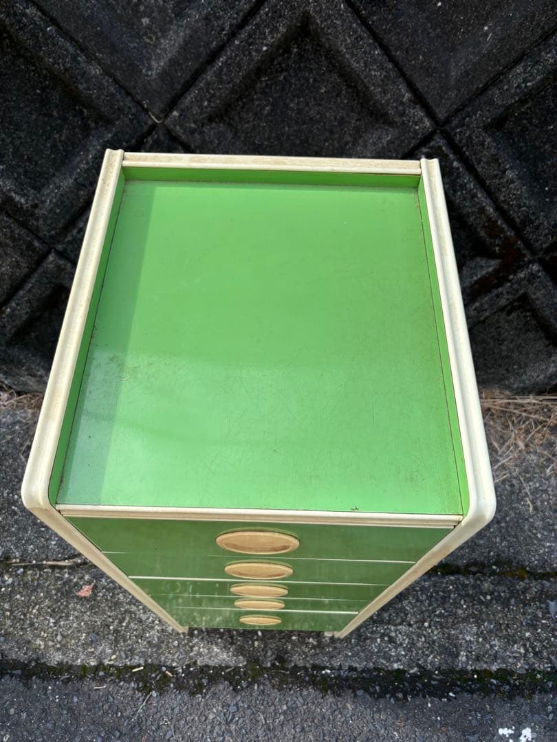昭和レトロ レトロポップ 収納 チェスト 5段 箪笥 引き出し 送料込