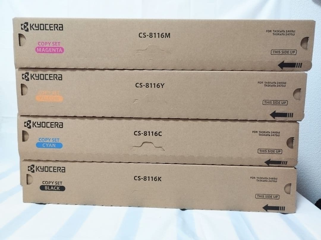 匿名配送・送料無料 京セラ 純正トナー CS-8116 KYMC 4色
