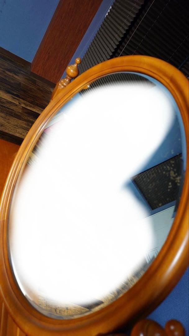 週末セール【新品・未使用】美品 横浜ダニエル チェストドレッサー ラウンド鏡付