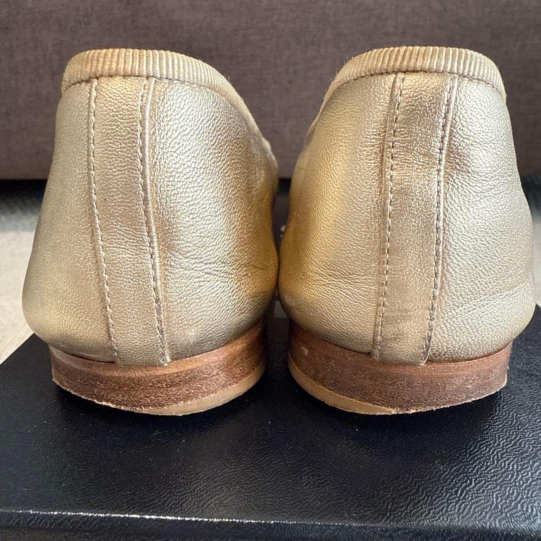 CHANEL バレリーナシューズ ゴールド　39