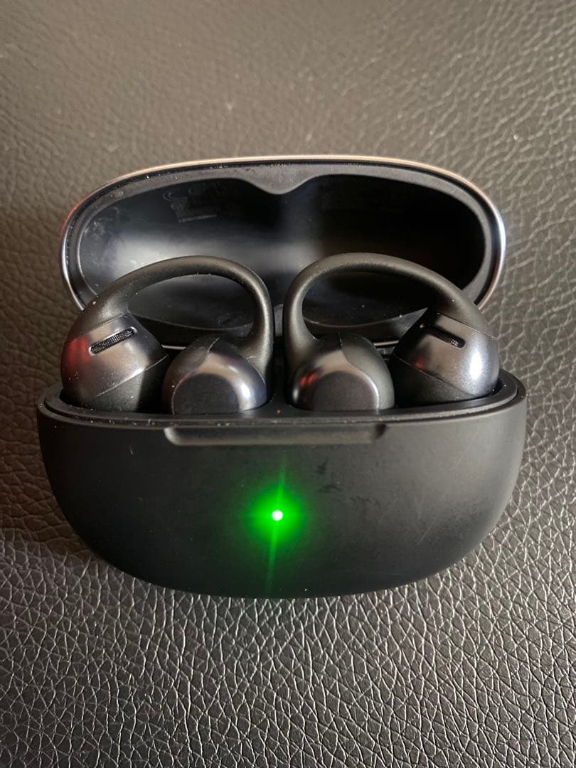 SHOKZ OpenDots ONEワイヤレスイヤホン ブラック 充電ケース付き