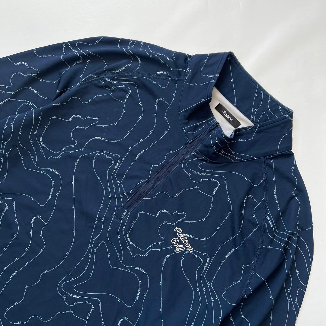 MALBON GOLF マルボンゴルフ　ハーフジップ メンズ　大きいサイズ