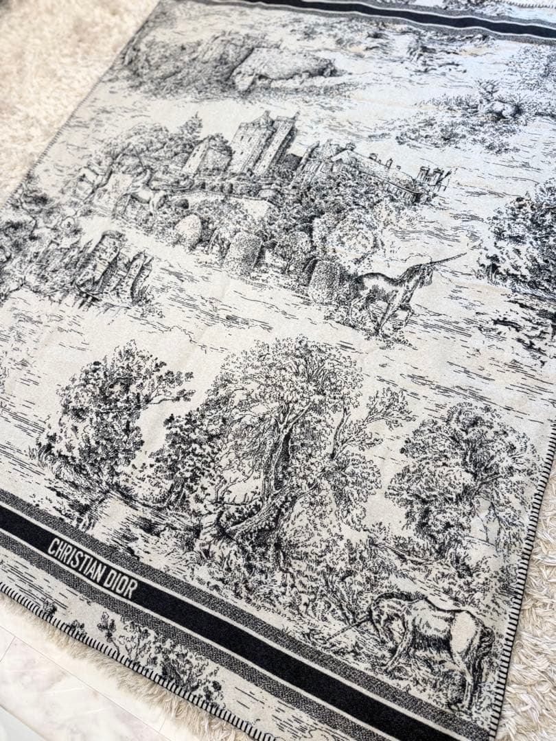 Christian Dior 大判ひざ掛け、毛布