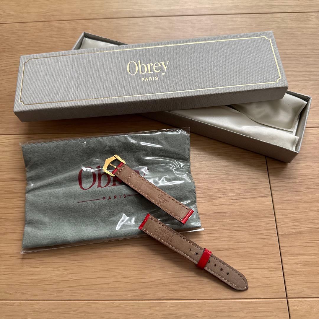 [新品・未使用] オブレイ クロコダイル時計ベルト