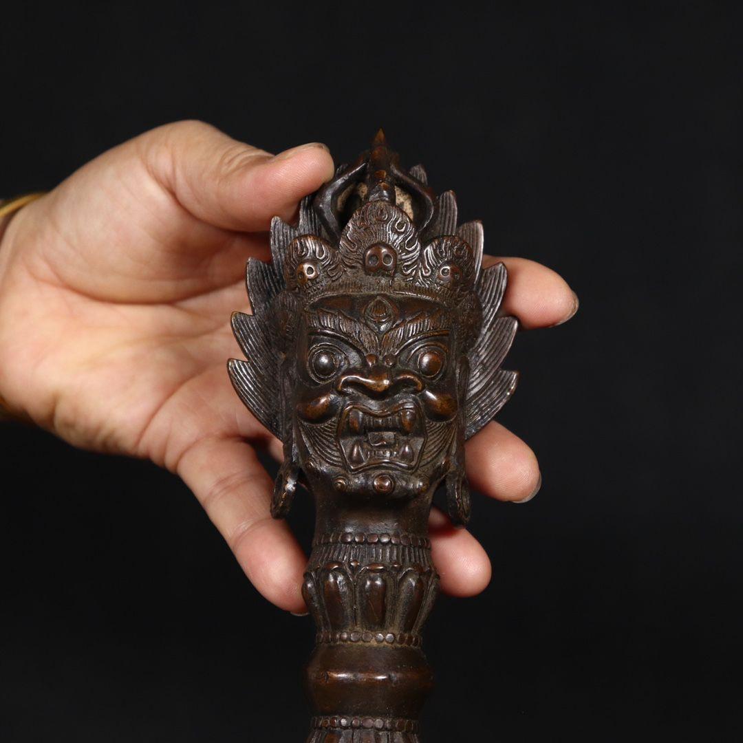 金剛杵降魔杵 法器 チベット密教仏具 銅製品 鎮宅辟邪 開運風 招財置物工芸品