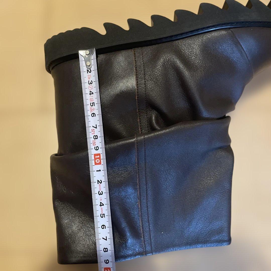 最終値下げ⭐︎zucca ダークブラウン スリーブブーツ　箱付き