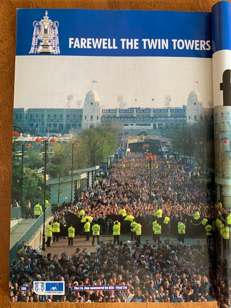 '00FA CupFinalプログラム 旧ウェンブリー最後の決勝戦