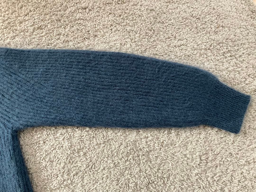 BATONER バトナー ニット セーター モヘア モヘヤ ウール ブルー