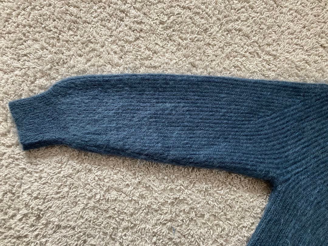 BATONER バトナー ニット セーター モヘア モヘヤ ウール ブルー